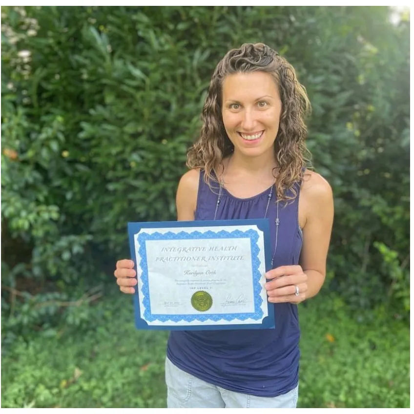 Korilynn Orth’s Integrative Health Practitioner certificate